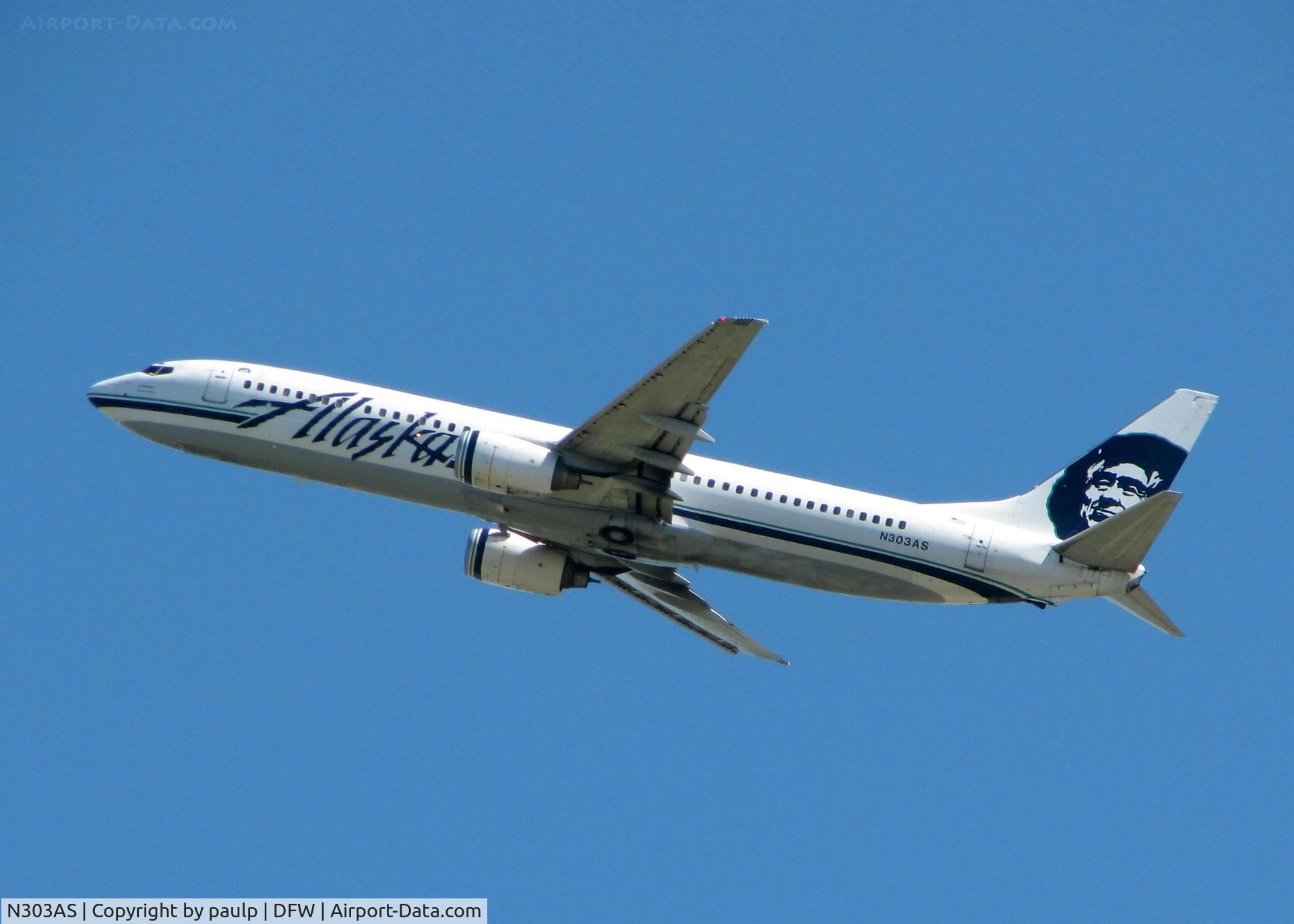 N303AS, 2001 Boeing 737-990 C/N 30016, Departing DFW.