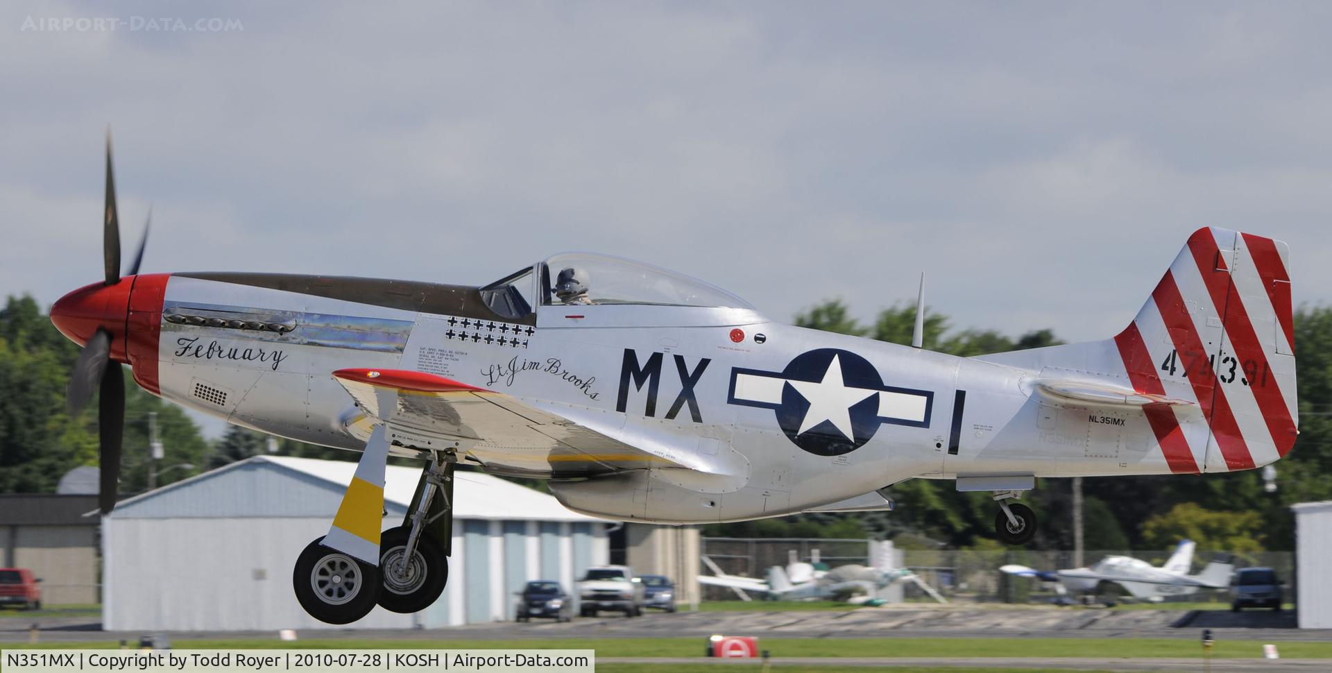 N351MX, 1944 North American P-51D Mustang C/N 122-40931 (44-74391), EAA AIRVENTURE 2010