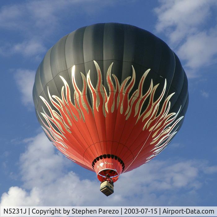 N5231J, 2003 Aerostar International S-60A C/N S60A-3283, Great Balls of Fire