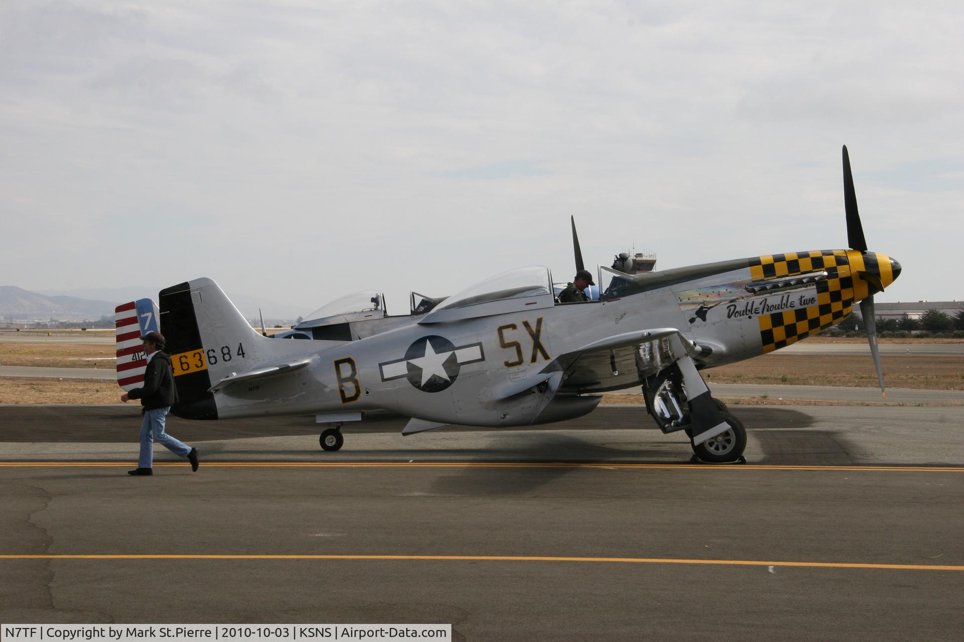 N7TF, 1944 North American P-51D Mustang C/N 44-73856, Salinas, California International Airshow
October 3, 2010