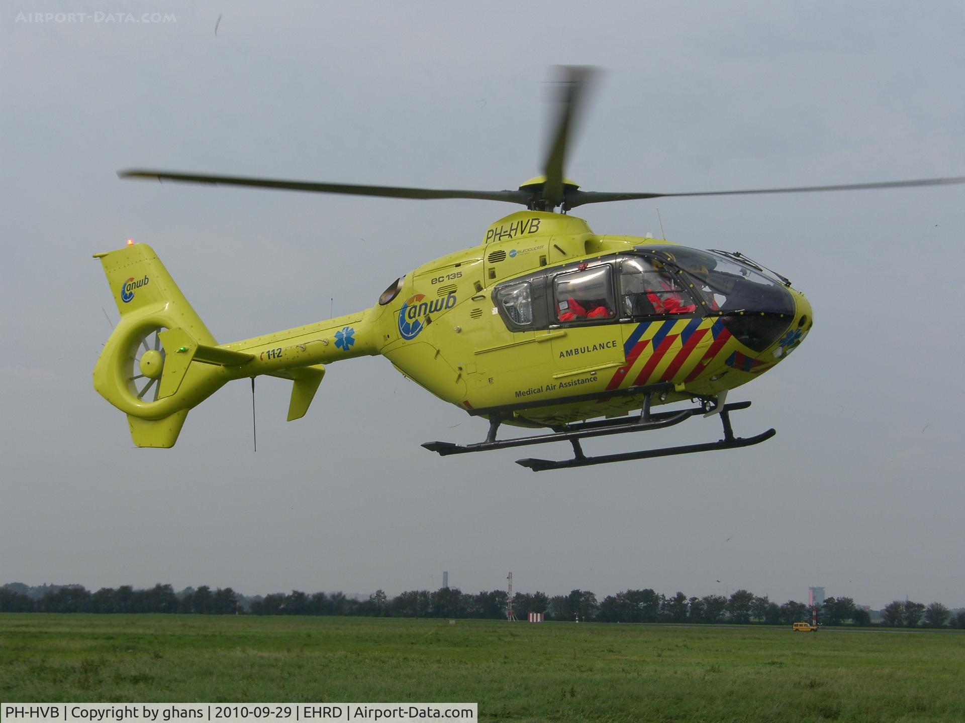 PH-HVB, 2009 Eurocopter EC-135T-2+ C/N 0811, landing after an other medical mission