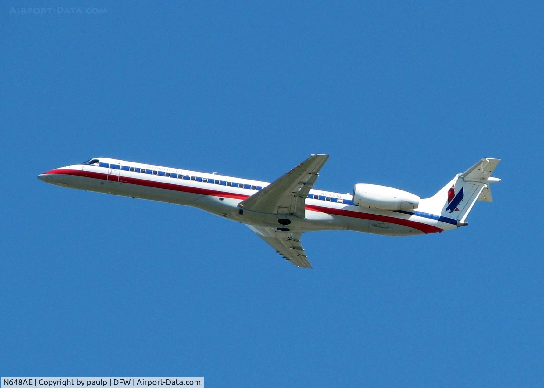 N648AE, 2000 Embraer ERJ-145LR (EMB-145LR) C/N 145225, Departing DFW.