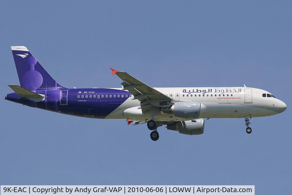 9K-EAC, 2009 Airbus A320-214 C/N 3907, Wataniya Airways A320