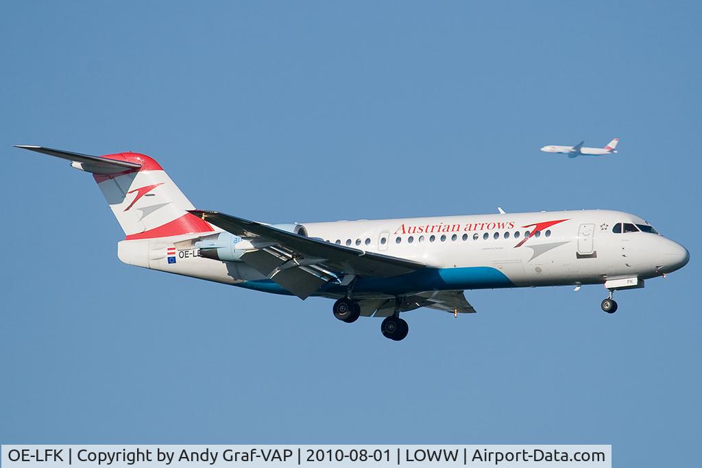 OE-LFK, 1995 Fokker 70 (F-28-0070) C/N 11555, Austrian Arrows F70