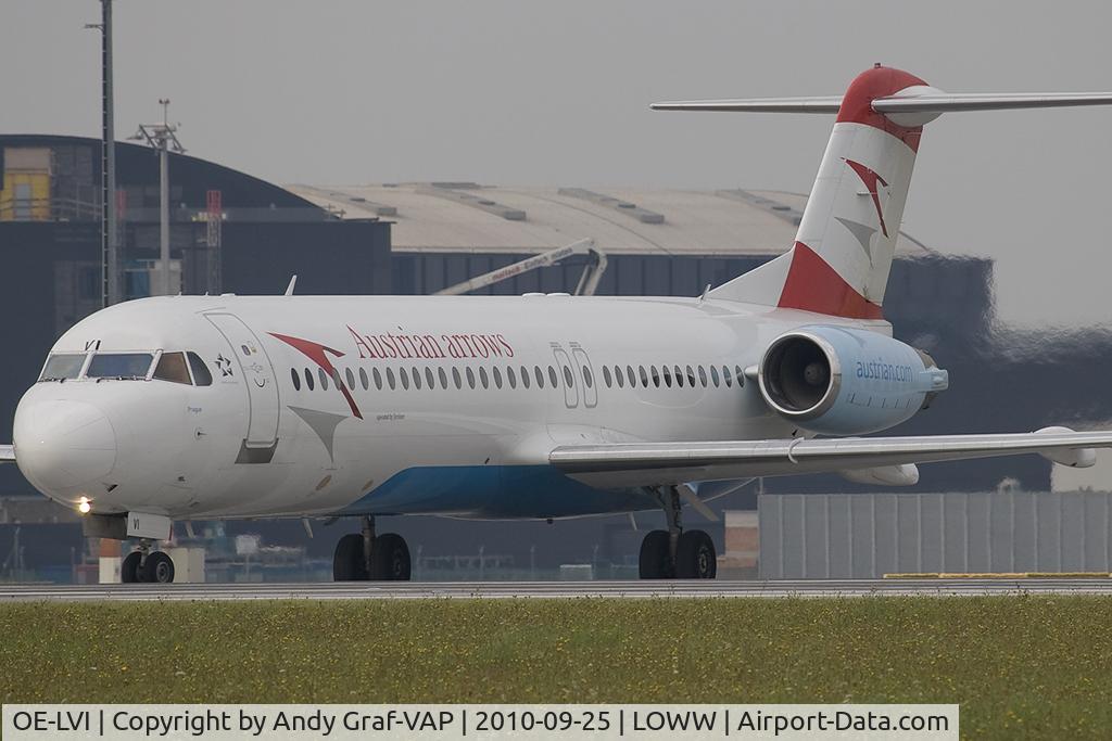 OE-LVI, 1993 Fokker 100 (F-28-0100) C/N 11468, Austrian Arrows F100