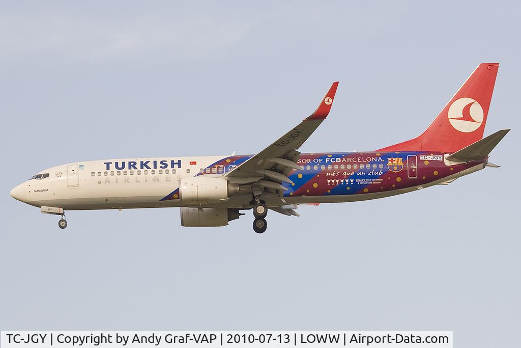 TC-JGY, 2008 Boeing 737-8F2 C/N 35738, Turkish Airlines 737-800