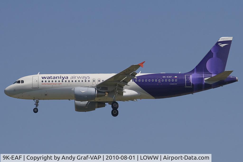 9K-EAF, 2010 Airbus A320-214 C/N 4304, Wataniya Airways A320
