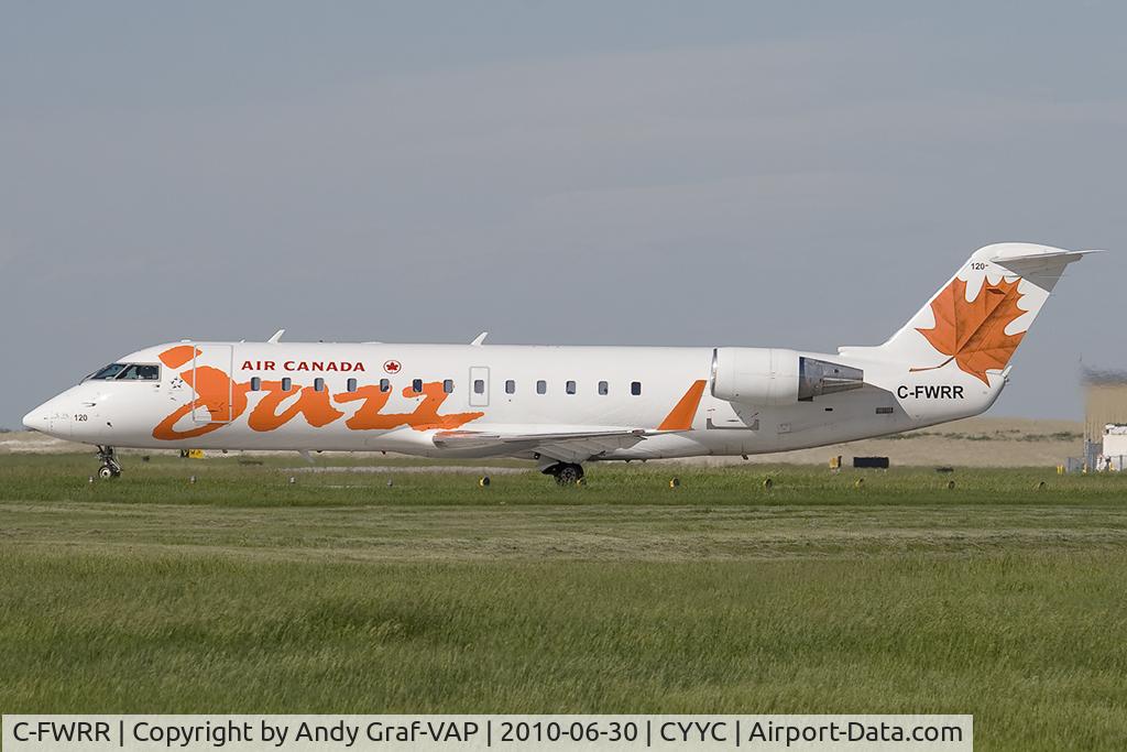 C-FWRR, 1996 Canadair CRJ-100ER (CL-600-2B19) C/N 7107, JAZZ CRJ