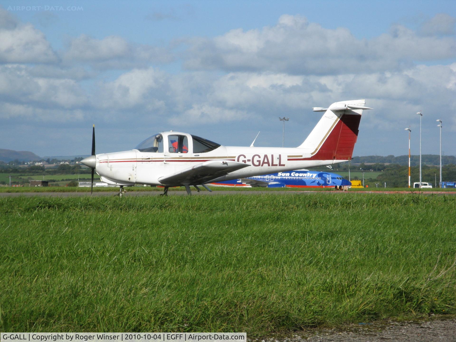G-GALL, 1978 Piper PA-38-112 Tomahawk Tomahawk C/N 38-78A0025, Piper Tomahawk on the general aviation apron at Cardiff International Airport.