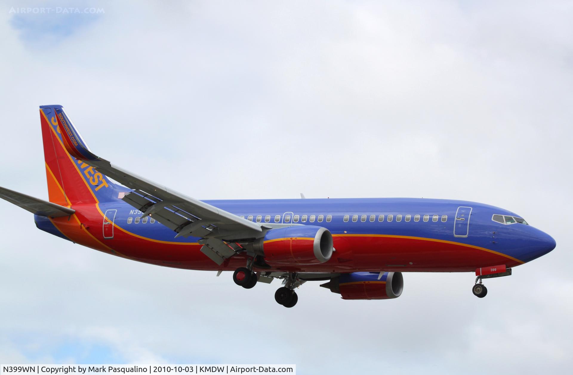 N399WN, 1995 Boeing 737-3H4 C/N 27693, Boeing 737-300