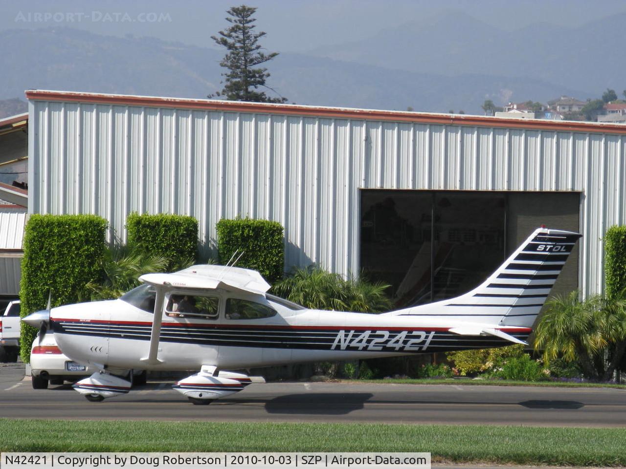 N42421, 1968 Cessna 182L Skylane C/N 18259011, 1968 Cessna 182L SKYLANE STOL mod, Continental O-470-S 230 Hp, taxi