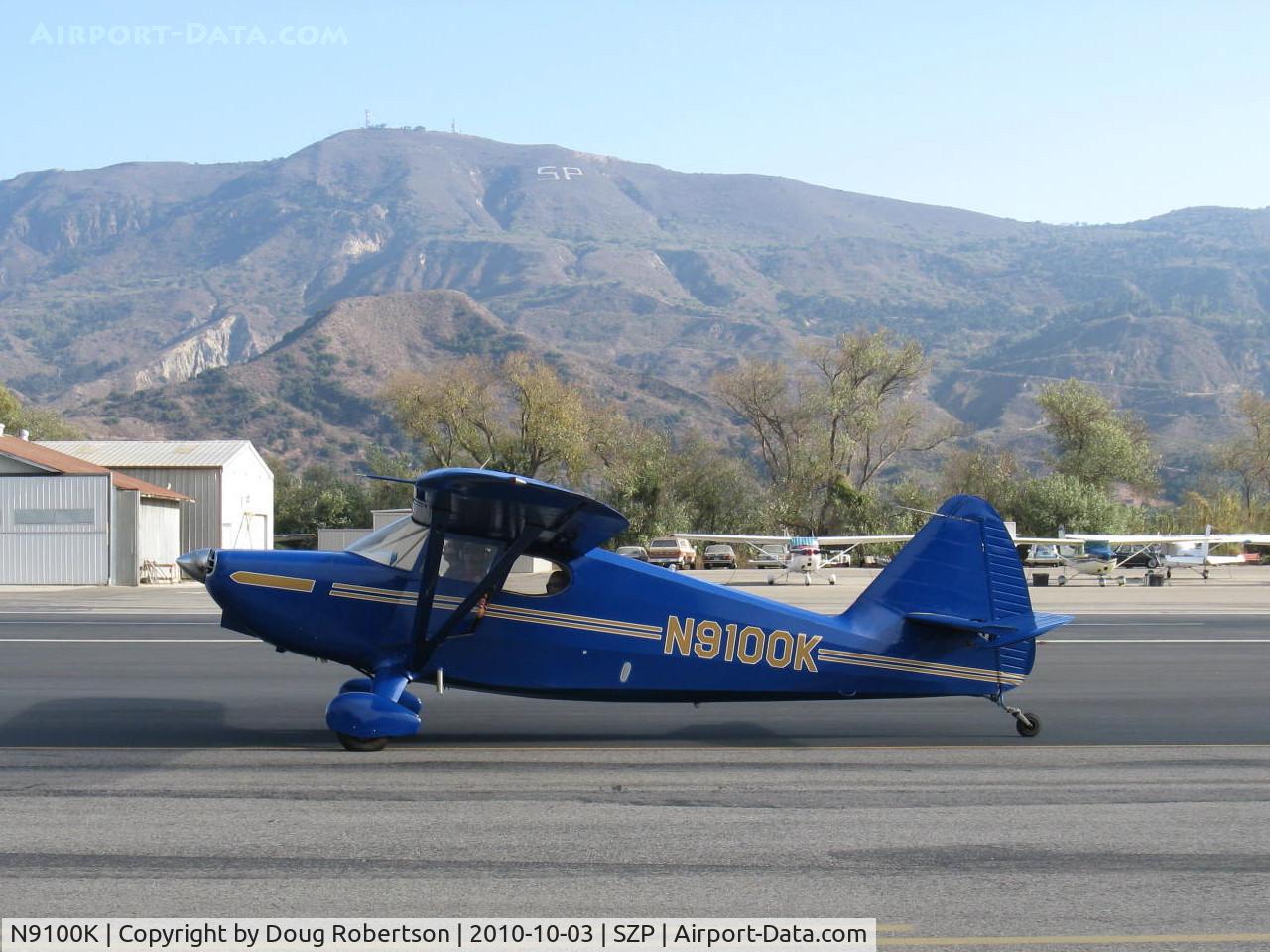 N9100K, 1947 Stinson 108-1 Voyager C/N 108-2100, 1947 Stinson 108-1 VOYAGER, Franklin 6A4-150-B3 150 Hp, taxi back