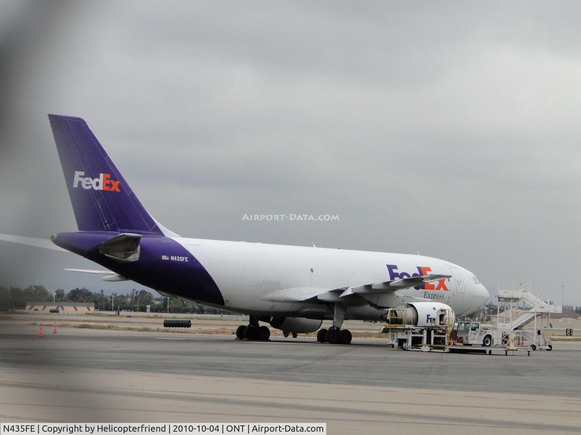 N435FE, 1985 Airbus A310-203 C/N 369, Parked east of FedEx hanger and appears to be having some maitainence work being done