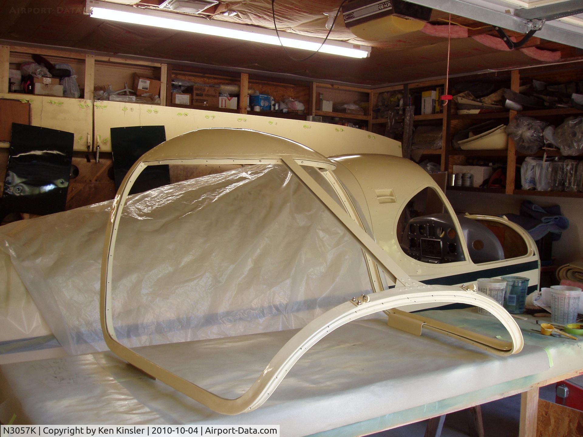 N3057K, 1946 Culver V C/N V-276, Hinged canopy painted and ready for new glass