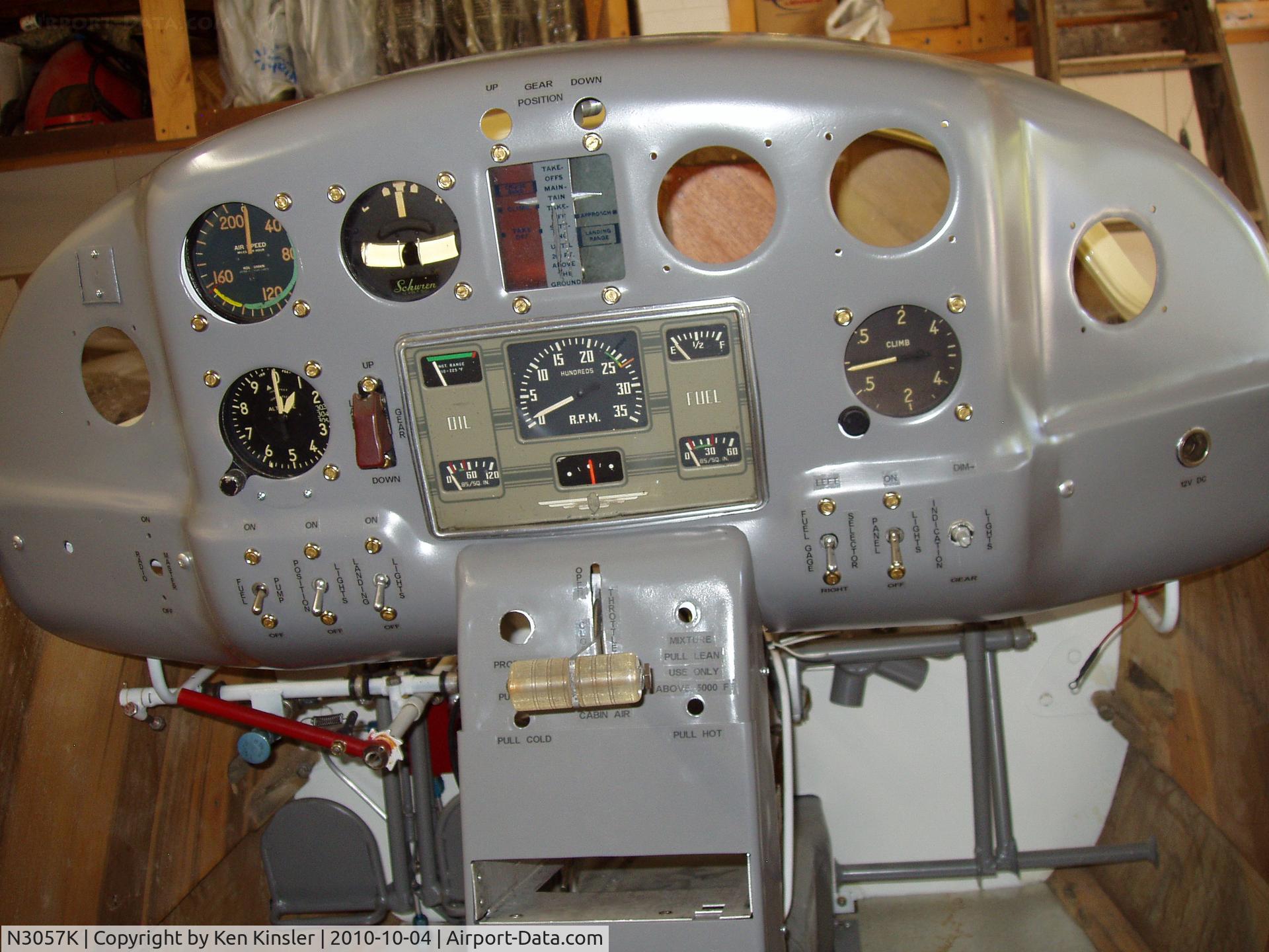 N3057K, 1946 Culver V C/N V-276, insturment panel