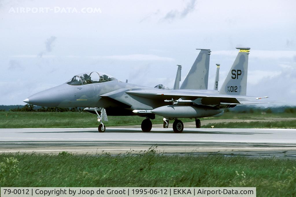 79-0012, 1979 McDonnell Douglas F-15D Eagle C/N 0609/D023, deployment to Karup