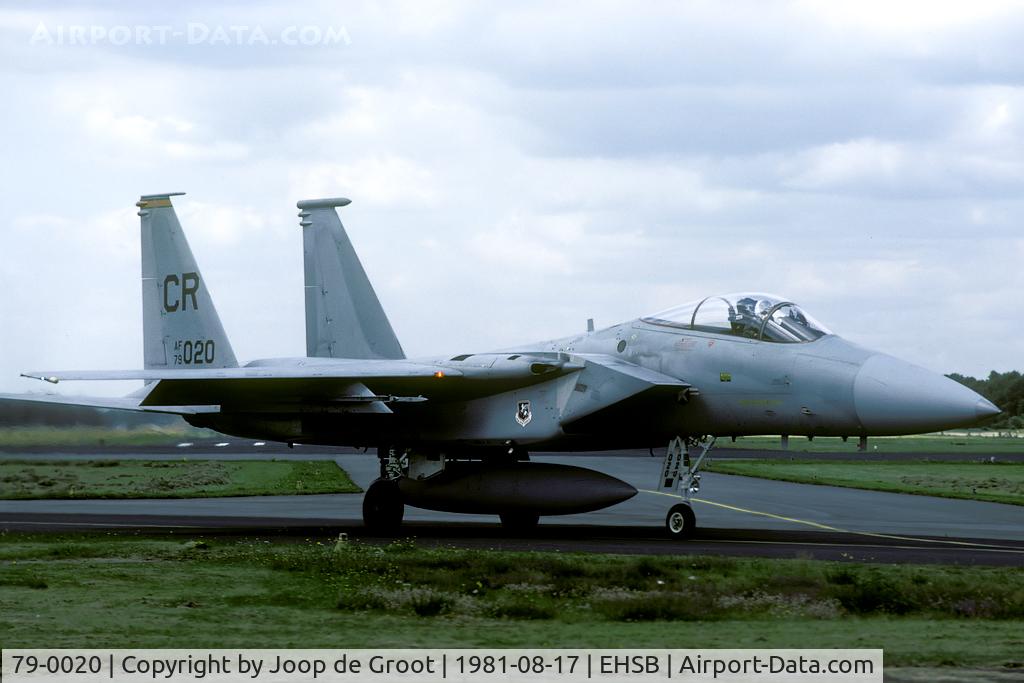 79-0020, 1979 McDonnell Douglas F-15C Eagle C/N 0551/C089, Soesterberg taxiway
