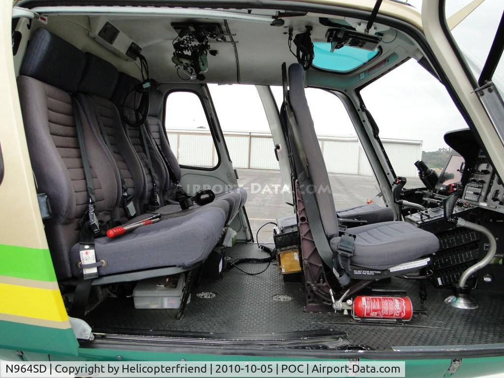 N964SD, Eurocopter AS-350B-2 Ecureuil Ecureuil C/N 3529, Crews compartment and room for 4 other people