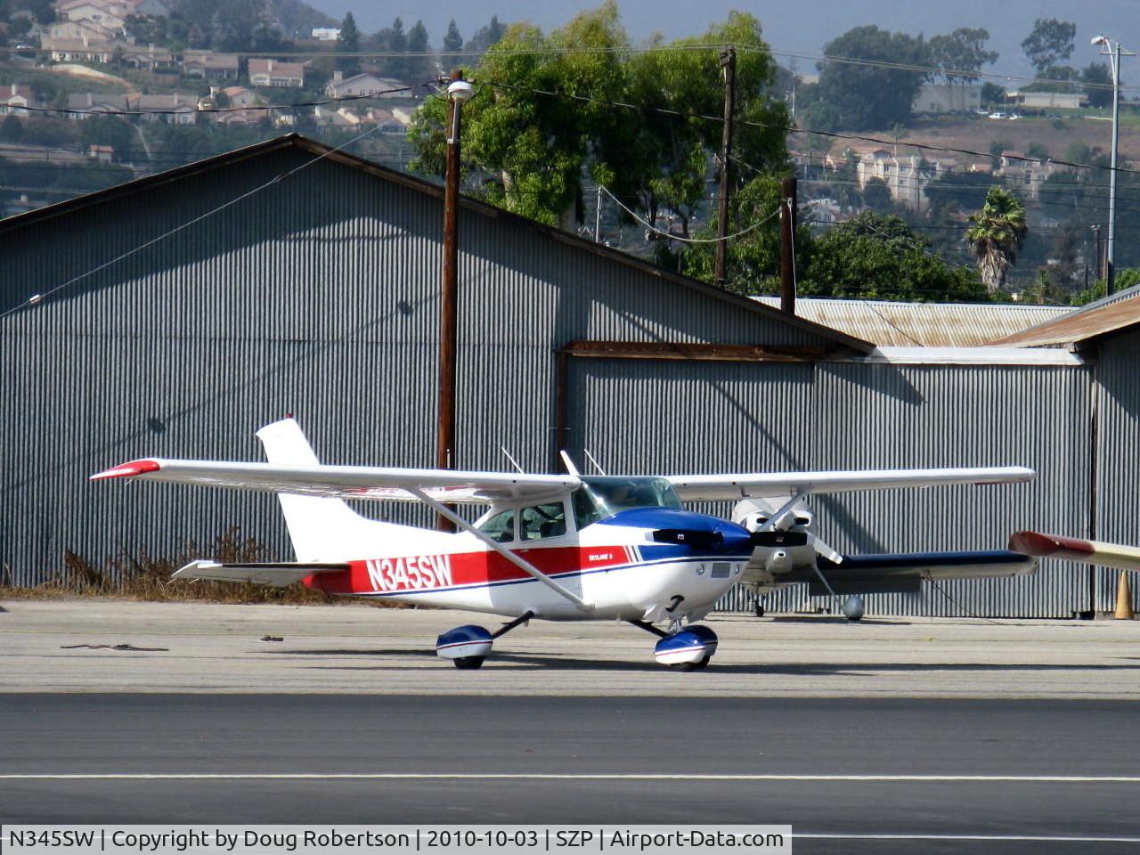 N345SW, Cessna 182 Skylane C/N 18265371, 1977 Cessna 182 SKYLANE, Continental O-470-S 230 Hp