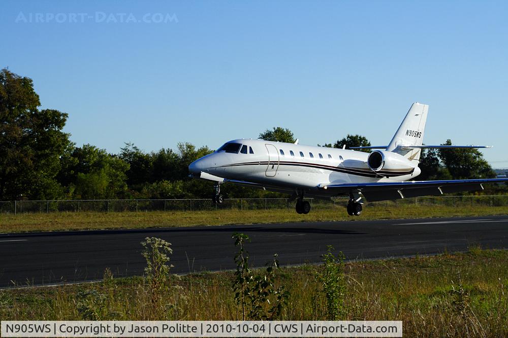 N905WS, 2007 Cessna 680 Citation Sovereign C/N 680-0141, Cessna Citation Soveriegn lands at Cantrell Field in Conway, Arkansas