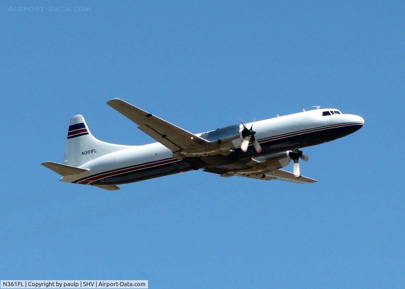 N361FL, 1956 Convair 5800 Metropolitan C/N 343, Off of 14 at Shreveport Regional. A great old aircraft!