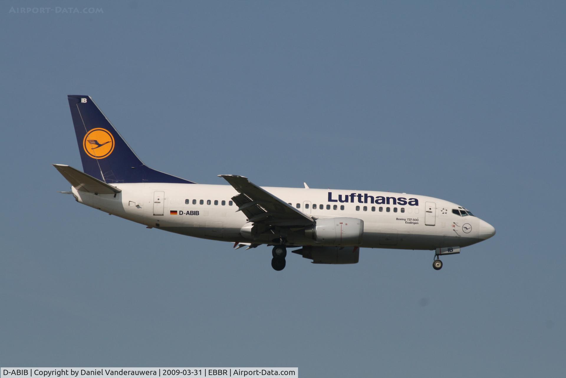 D-ABIB, 1990 Boeing 737-530 C/N 24816, Arrival of flight LH4604 to RWY 02