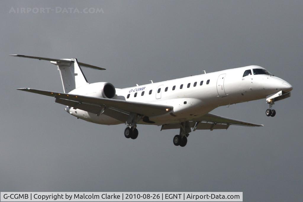 G-CGMB, 2000 Embraer ERJ-135ER (EMB-135ER) C/N 145189, Embraer EMB-135ER (ERJ-135ER) on finals to 07 at Newcastle Airport in August 2010.