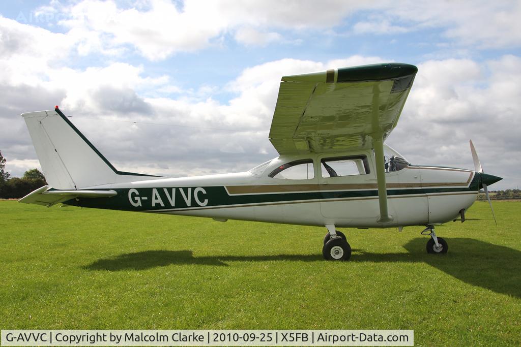 G-AVVC, 1967 Reims F172H Skyhawk C/N 0443, Reims F172H at Fishburn Airfield, UK in September 2010.