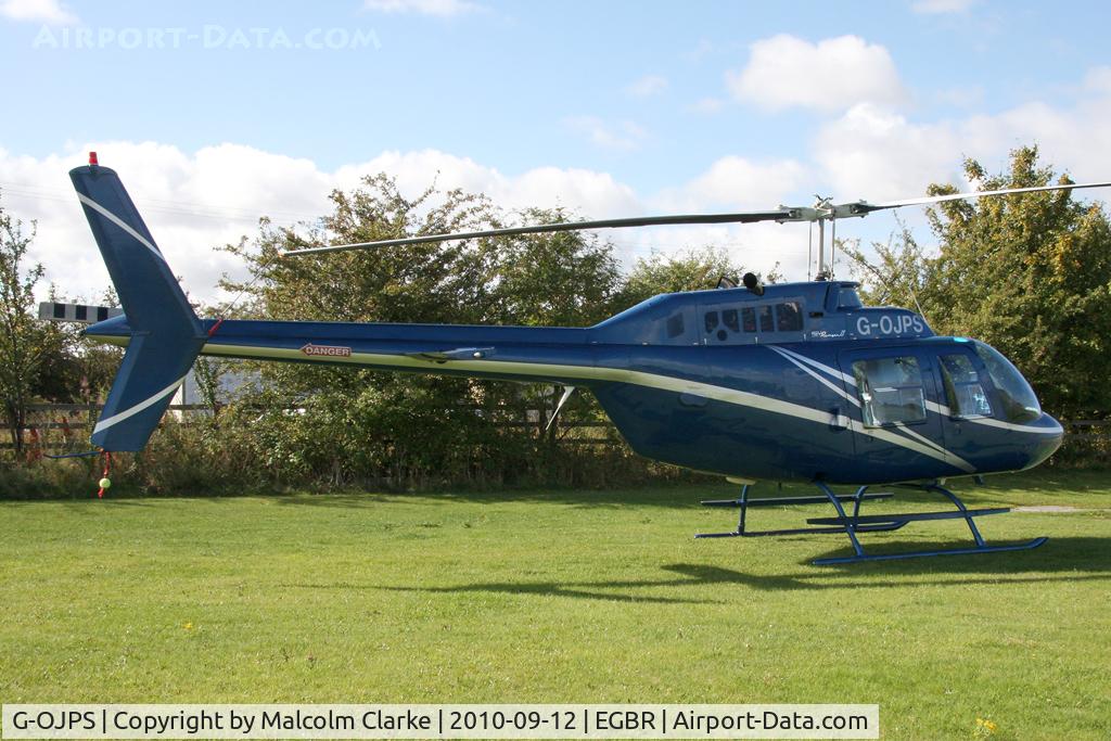 G-OJPS, 1974 Bell 206B JetRanger II C/N 1484, Bell 206B at Breighton Airfield's Helicopter Fly-In in September 2010.