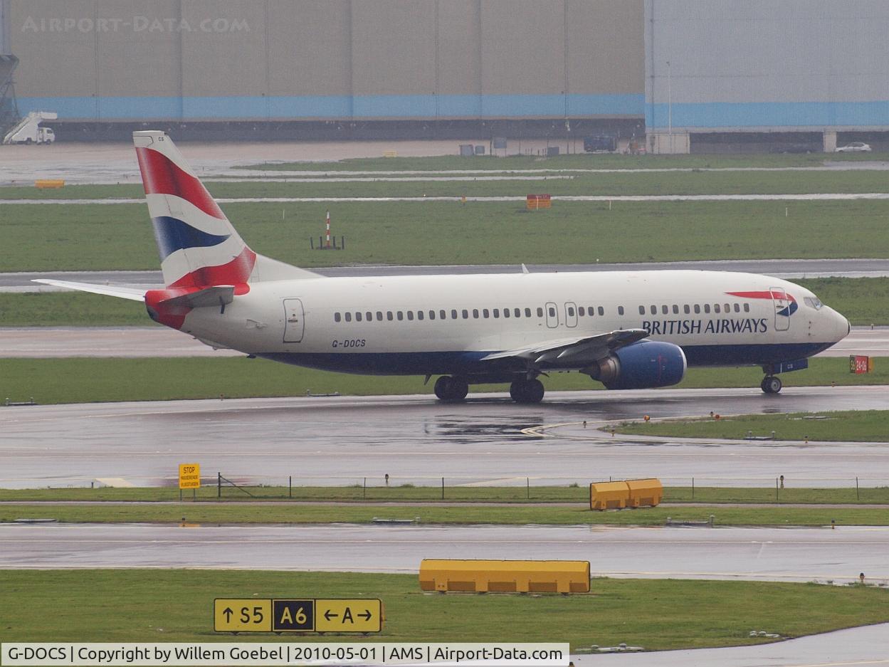 G-DOCS, 1992 Boeing 737-436 C/N 25852, Ready for take off from the  Kaagbaan of Amsterdam airport