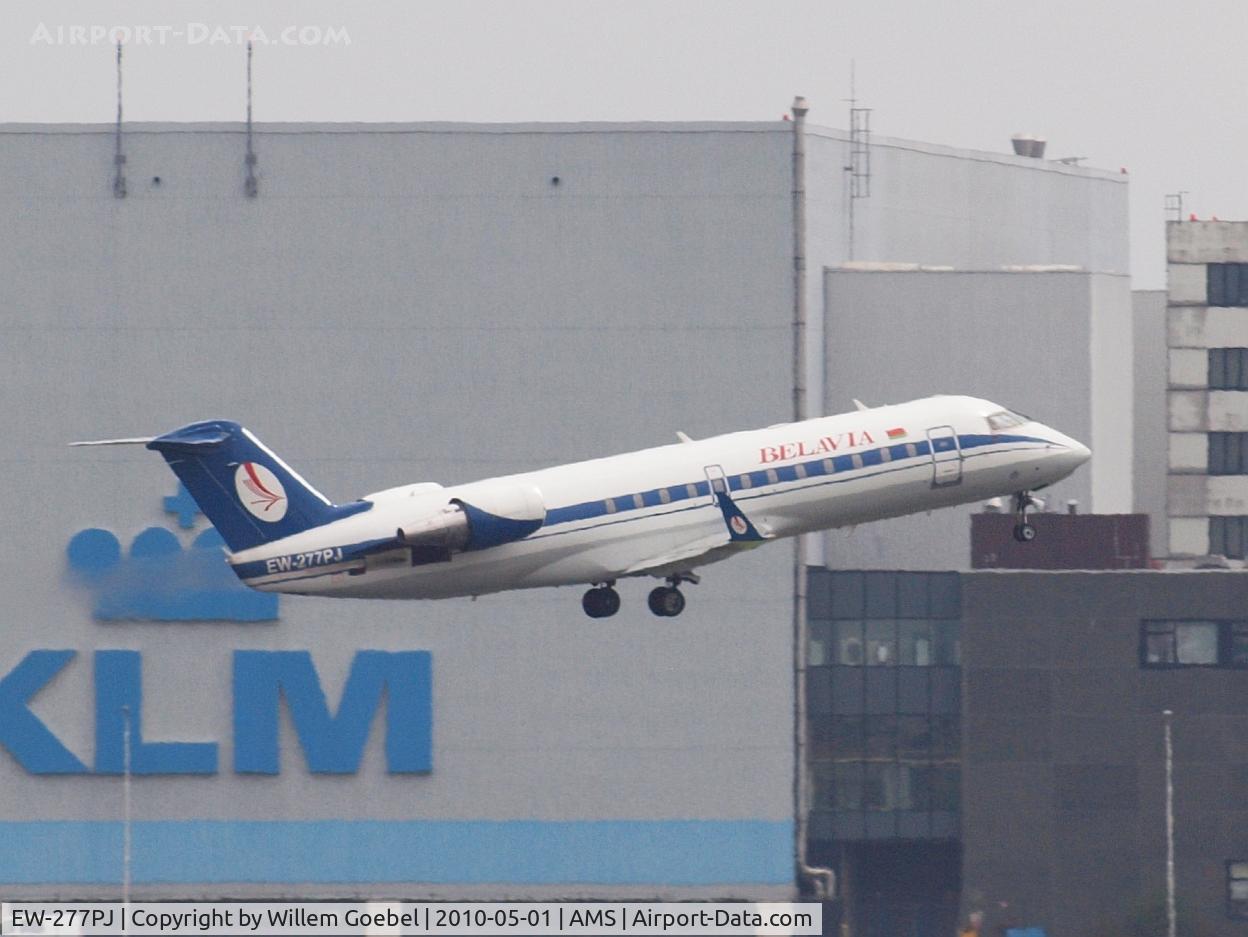 EW-277PJ, 2003 Bombardier CRJ-200ER (CL-600-2B19) C/N 7852, Take off from the Aalsmeerbaan of Amsterdam airport
