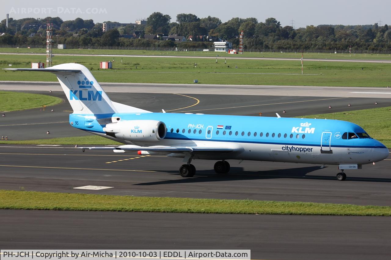 PH-JCH, 1994 Fokker 70 (F-28-0070) C/N 11528, KLM Cityhopper, Fokker F70, CN: 11528/285