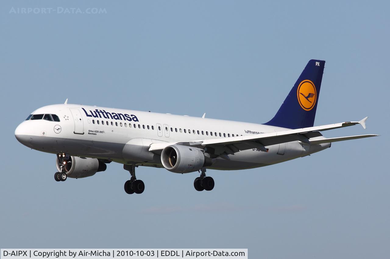 D-AIPX, 1990 Airbus A320-211 C/N 147, Lufthansa, Airbus A320-211, CN: 147, Aircraft Name: Mannheim