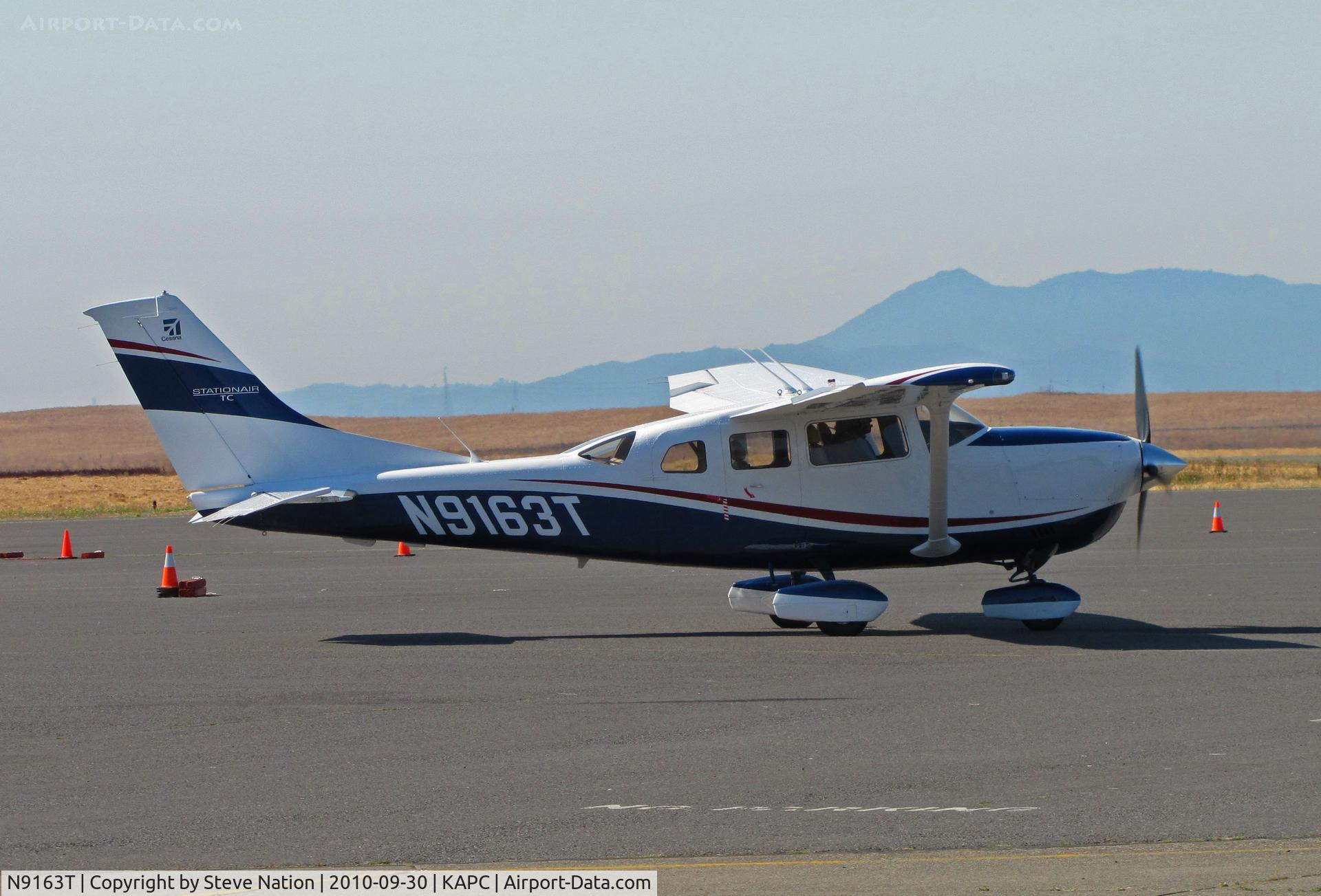 N9163T, Cessna T206H Turbo Stationair C/N T20608975, Brand new Bridgeford FS Cessna T206H taxiing out for takeoff