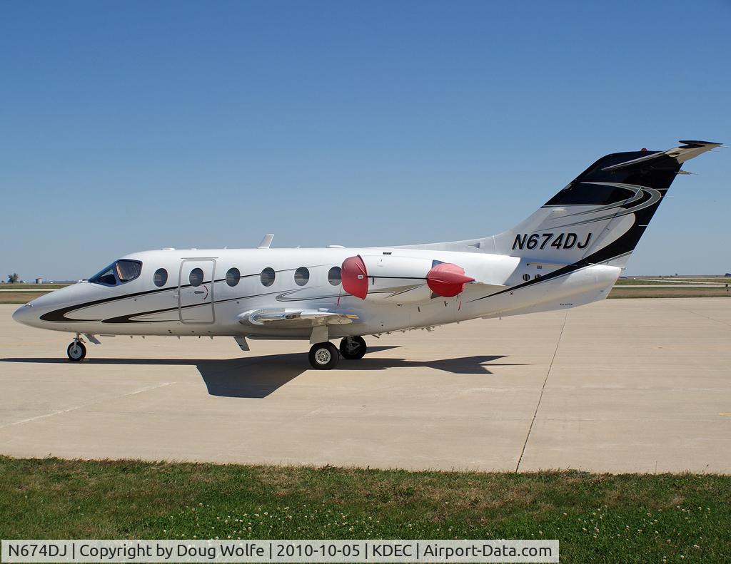 N674DJ, 1999 Raytheon Aircraft Company 400A C/N RK-232, Aircraft constructed in 1999.  Parked at Decatur, Illinois KDEC.