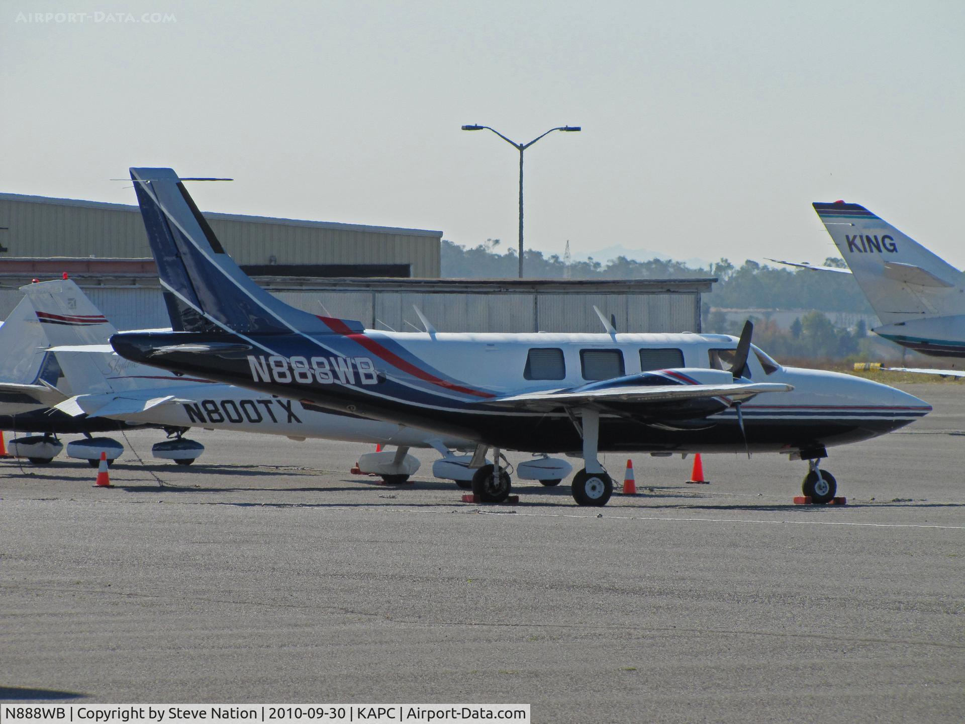 N888WB, 1979 Piper Aerostar 601P C/N 61P06107963274, Hayden, ID-based Whitewater Creek Inc's 1979 Aerostar 601P. on bizjet ramp