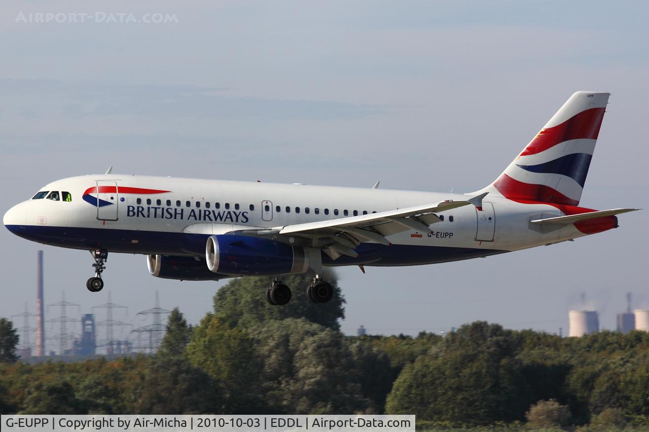 G-EUPP, 2000 Airbus A319-131 C/N 1295, British Airways, Airbus A319-131, CN: 1295