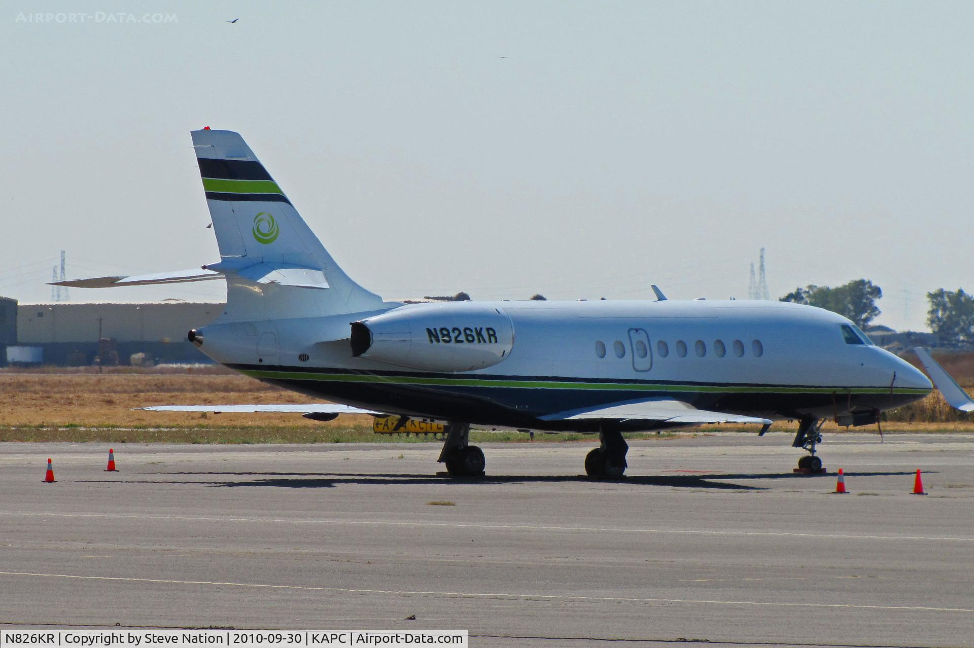 N826KR, 2002 Dassault Falcon 2000 C/N 182, Houston-based 2002 Falcon 2000 on heavy jet ramp