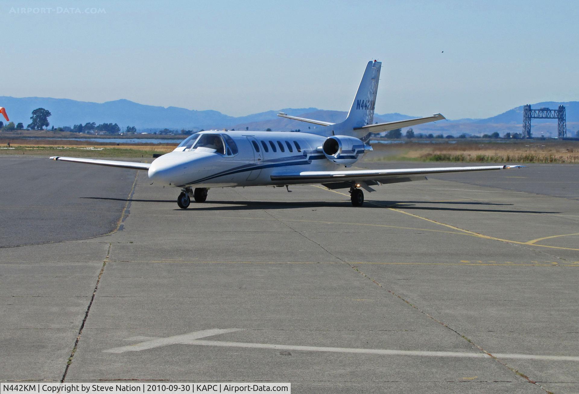 N442KM, 1985 Cessna S550 Citation IIS C/N S550-0060, 1985 Cessna S550 on arrival from KSNA (John Wayne Airport, Santa Ana, CA)