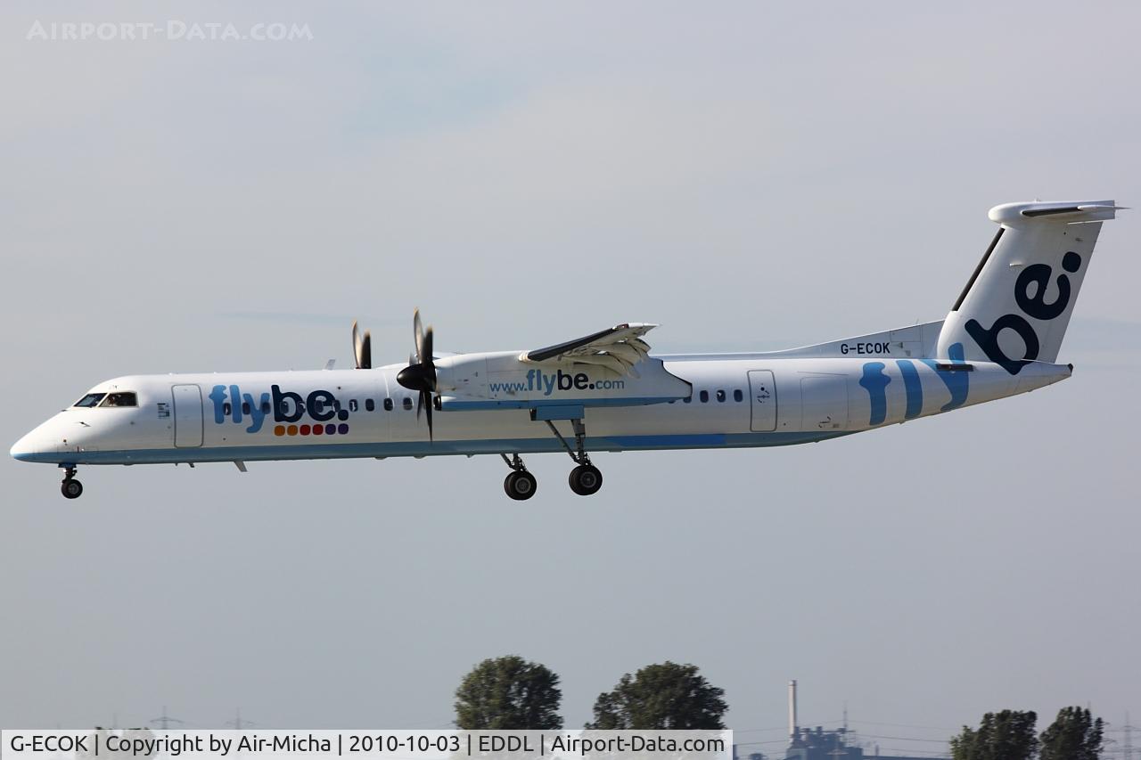 G-ECOK, 2008 Bombardier DHC-8-402Q Dash 8 C/N 4230, flybe, De Havilland Canada DHC-8-402Q Dash 8, CN: 4230