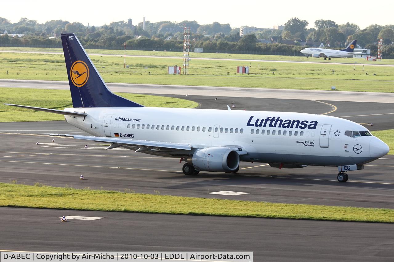 D-ABEC, 1991 Boeing 737-330 C/N 25149, Lufthansa, Boeing 737-330, CN: 25149/2081, Aircraft Name: Karlsruhe