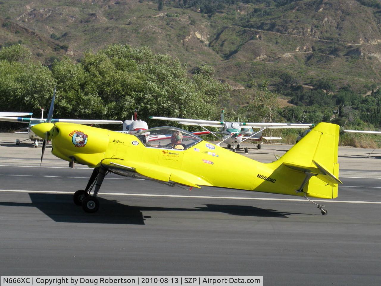 N666XC, 1997 Zlin Z-50LS C/N 0077, 1997 Moravan ZLIN Z50 'Tumbling Bear' of Rob Harrison, Lycoming IO-540, taxi