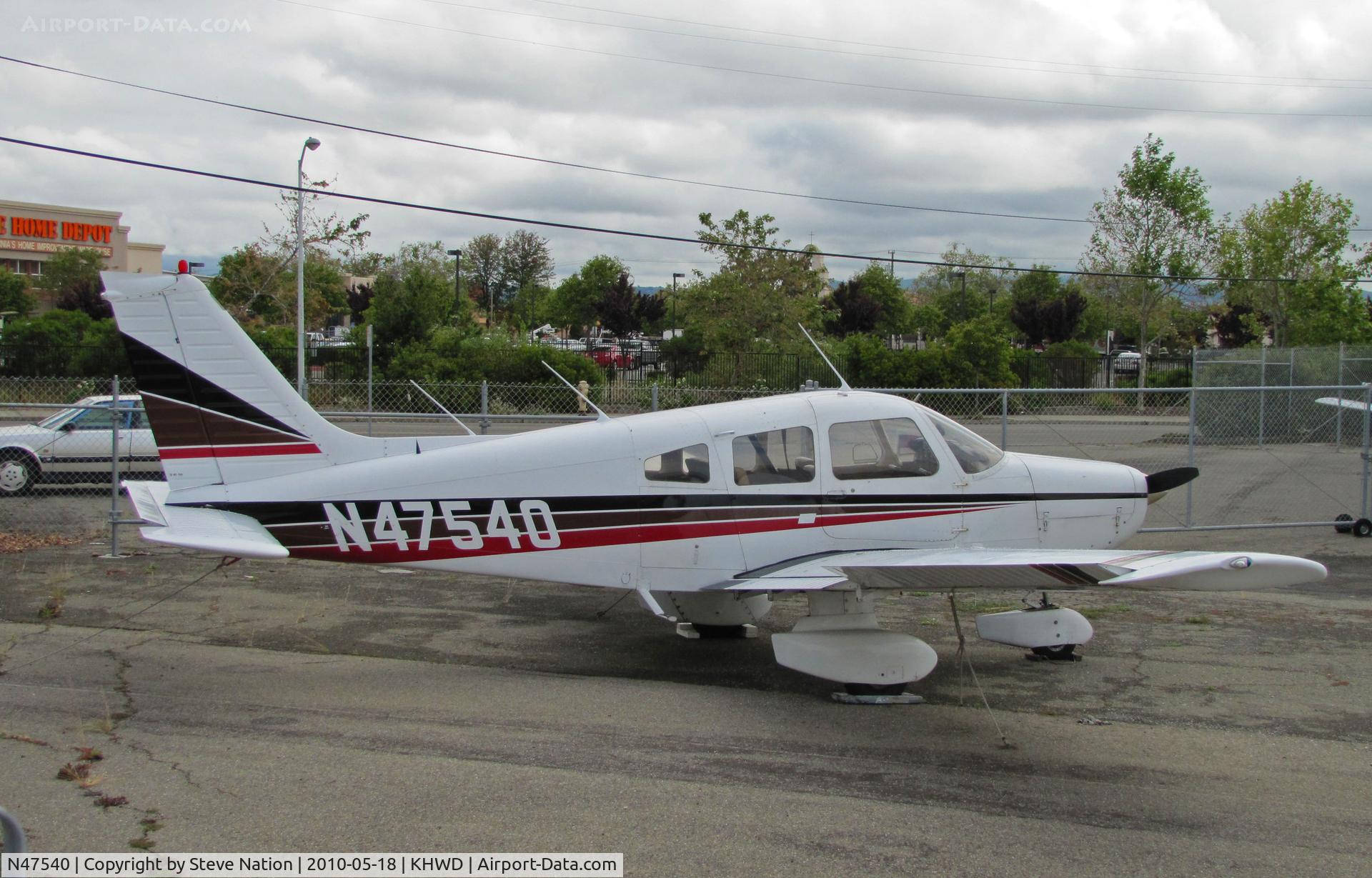N47540, 1977 Piper PA-28-161 C/N 28-7816094, 1977 PA-28-161 Cherokee at Hayward, CA