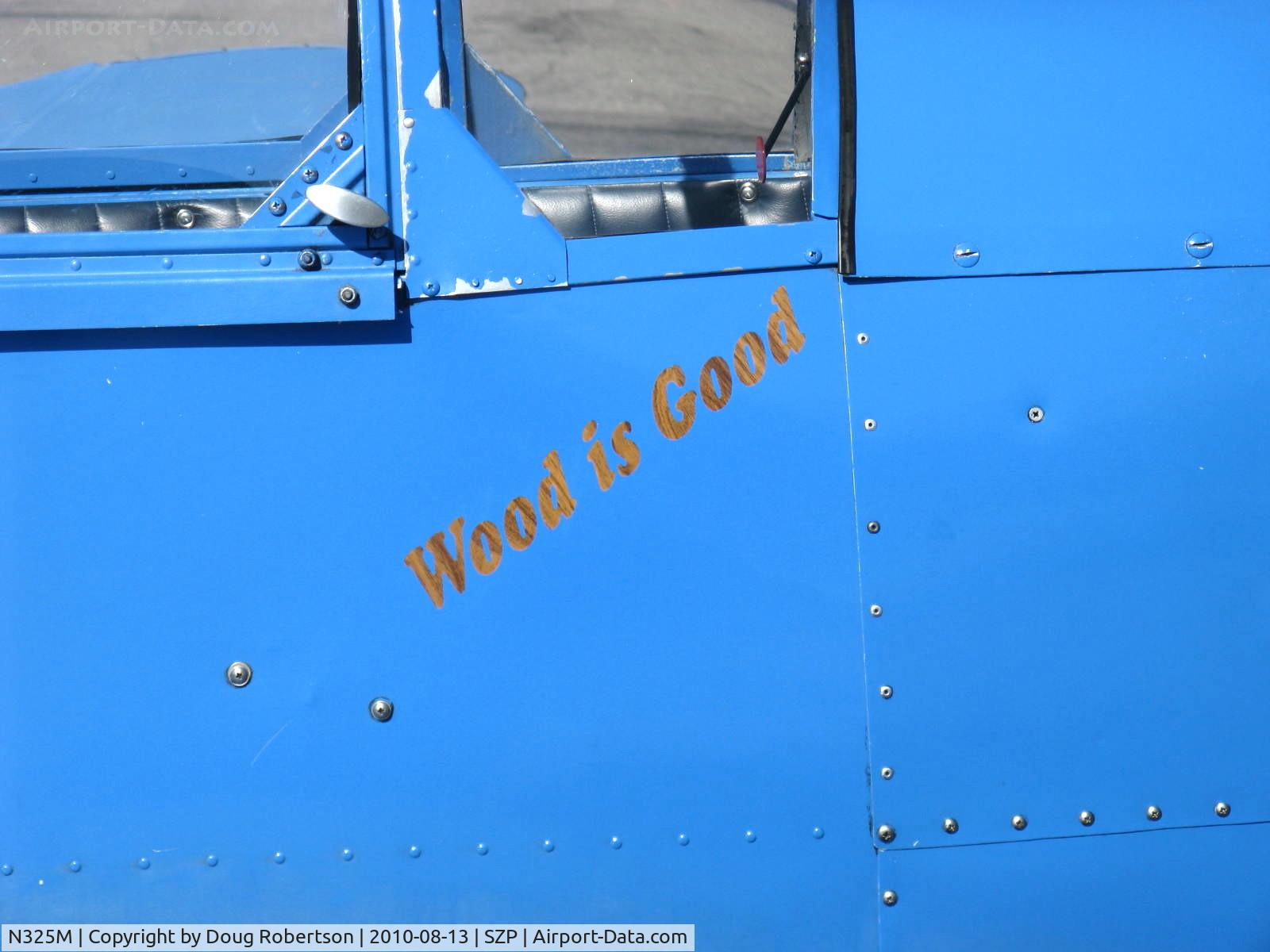 N325M, 1950 Mooney M-18C C/N 206, 1950 Mooney M-18C MITE, Continental A&C65 65 Hp, 'Wood is Good'