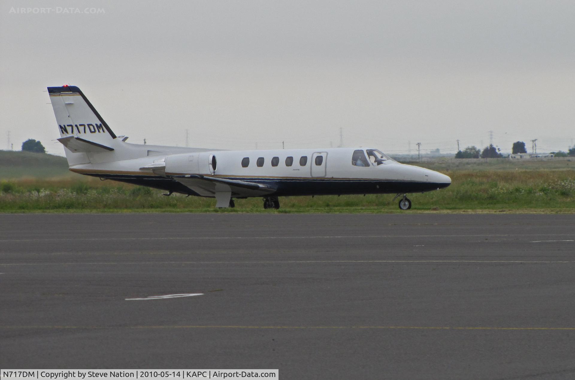 N717DM, 1982 Cessna 550 C/N 550-0436, 1982 Cessna 550 arriving from KDWA (Yolo County Airport, Davis, CA)