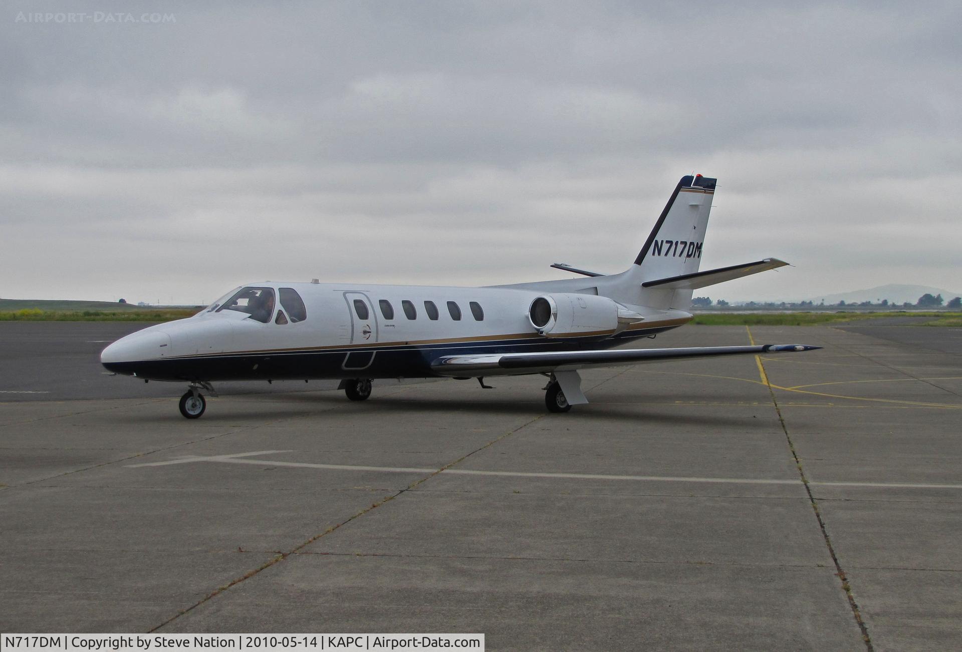 N717DM, 1982 Cessna 550 C/N 550-0436, 1982 Cessna 550 arriving from KDWA (Yolo County Airport, Davis, CA)