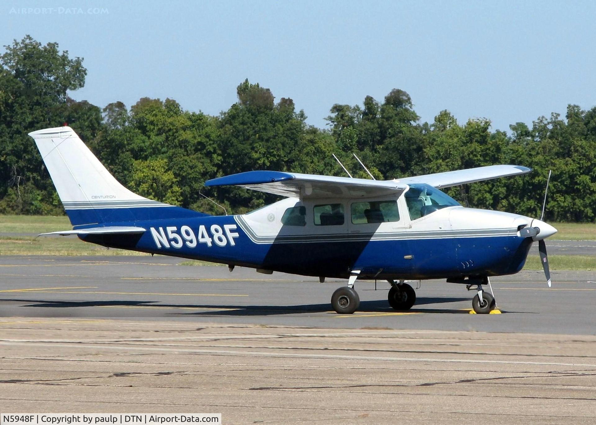 N5948F, 1967 Cessna 210H Centurion C/N 21058948, At Downtown Shreveport.