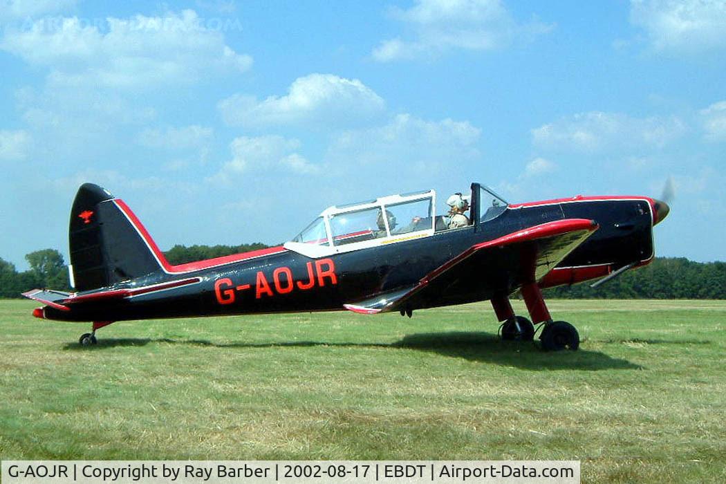 G-AOJR, 1950 De Havilland DHC-1 Chipmunk T.10 C/N C1/0205, DHC-1 Chipmunk 22 [C1/0205] Schaffen-Diest~OO 17/08/2002
