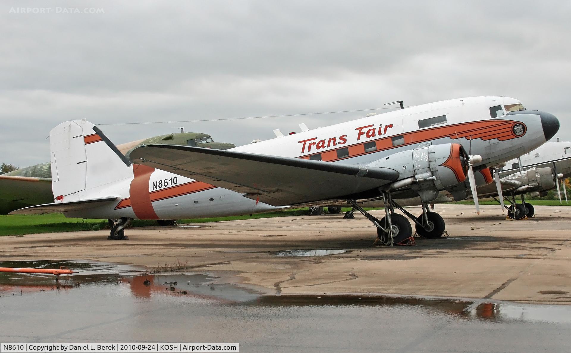 N8610, 1943 Douglas DC3C-S1C3G (C-47B) C/N 14170, Built as a C-47B in 1943