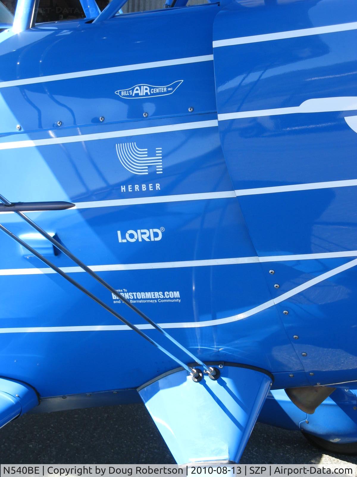 N540BE, Christen Eagle II C/N 0001 (N10AL), McCommon CHRISTEN EAGLE II, Lycoming IO-540 300 Hp upgrade, sponsors